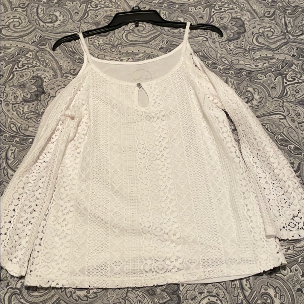 INC cold shoulder shirt